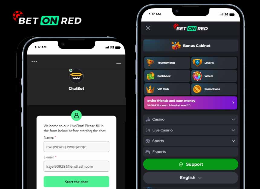 BetOnRed aplikacja mobilna na telefon